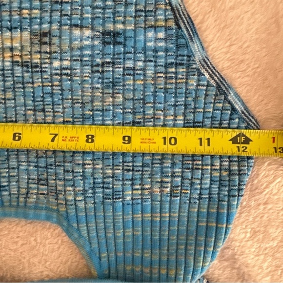 STAUD Edesia Rib Knit Bodycon Midi Dress Halter Size Small Open Back Stretch - Picture 10 of 13